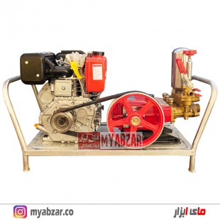 موتور پمپ و سمپاش زنبه ای کاما 9 اسب با پمپ 120 بار فارمر
