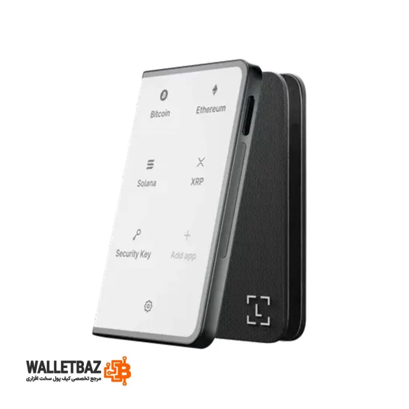 کیف پول سخت افزاری لجر استکس Ledger Stax سری 2026 به همراه کیف اورجیتال مگنتی  و کلید ریکاوری لجر (Ledger Recovery Key)