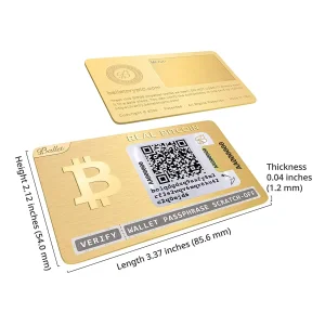 کیف پول سخت افزاری بَلِت با روکش طلای 24عیار مدل Ballet Real Bitcoin