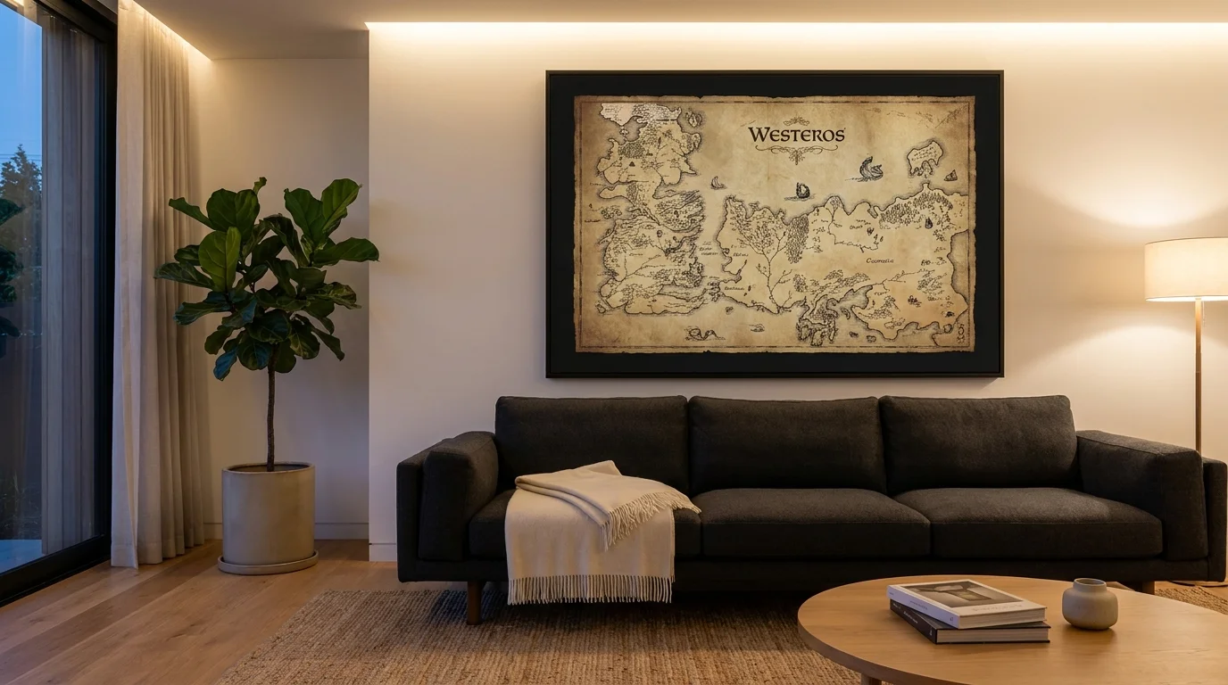 تابلو نقشه وستروس (Map of Westeros)