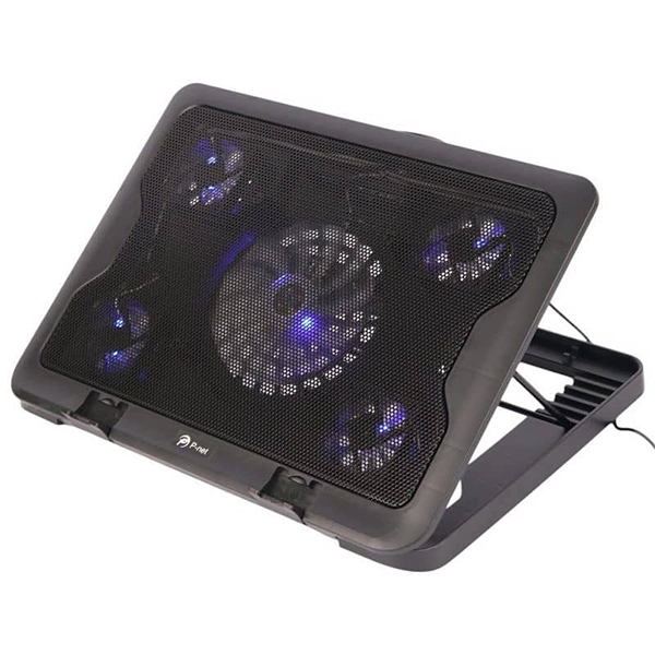 خرید کولپد پی نت مدل P704 (P-NET P704) با چهار فن بی‌صدا، چراغ LED و تنظیم ارتفاع مخصوص لپ‌تاپ تا 17 اینچ