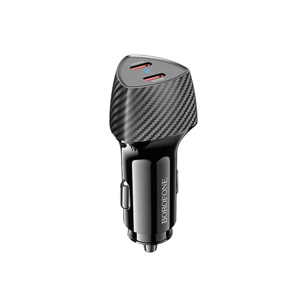 شارژر فندکی دو پورت تایپ‌سی بروفون Borofone مدل BZ31D توان 60W