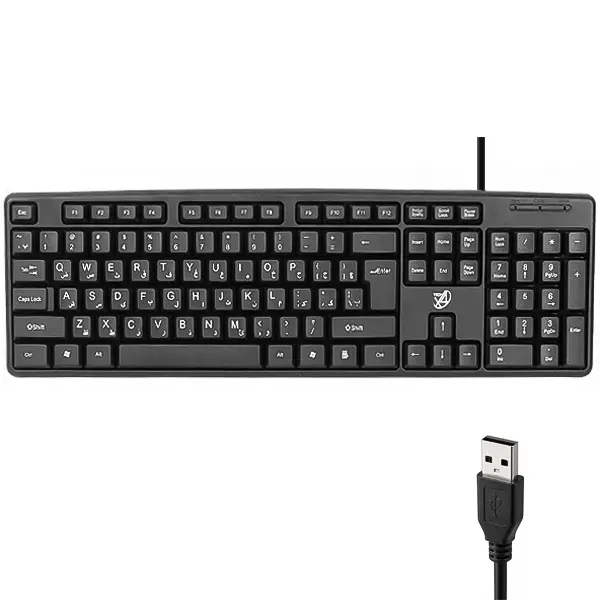 کیبورد سیم‌دار ایکس فور تک (X4TECH) مدل 8236 با حروف فارسی