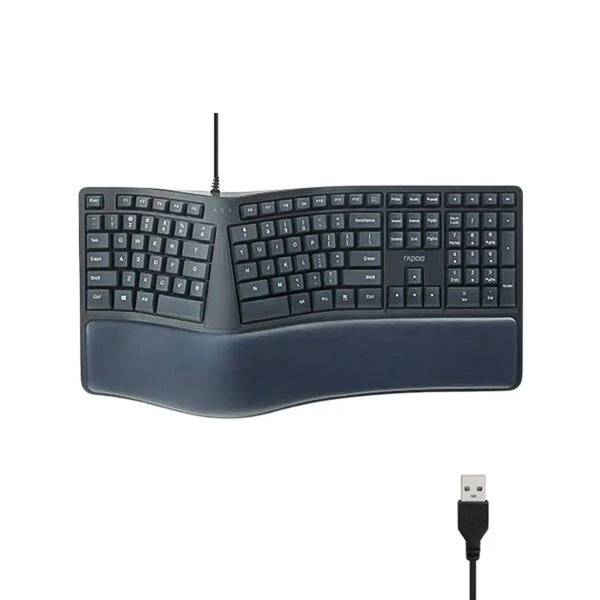 کیبورد ارگونومیک با سیم رپو مدل NK8800