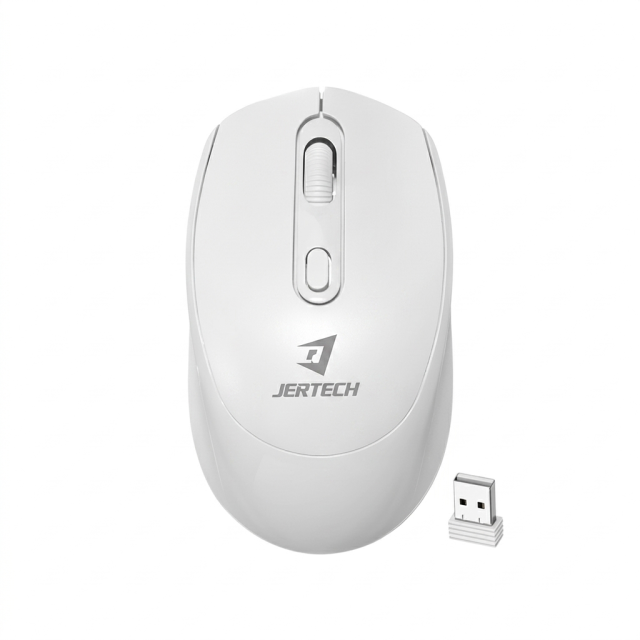 ماوس بی‌سیم جرتک مدل JR7 Portable (رنگ سفید)