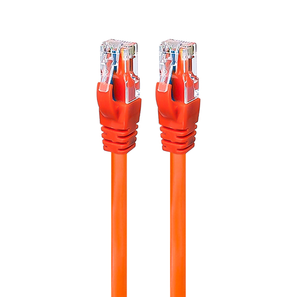 پچ کورد و کابل شبکه CAT6 برند نگزنس (Nexans) طول 15 متر (رنگ نارنجی)