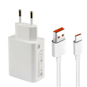 شارژر دیواری  مدل 33 وات به همراه کابل شارژ USB Type-C