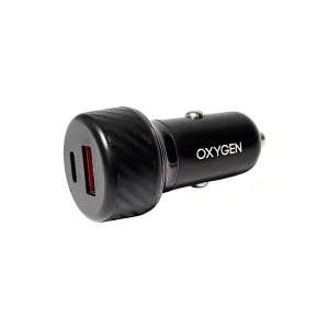 شارژر فندکی دو پورت اکسیژن مدل AC06 توان 48 وات، بدنه پلاستیکی، PD و QC3