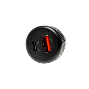 شارژر فندکی دو پورت اکسیژن مدل AC06 توان 48 وات، بدنه پلاستیکی