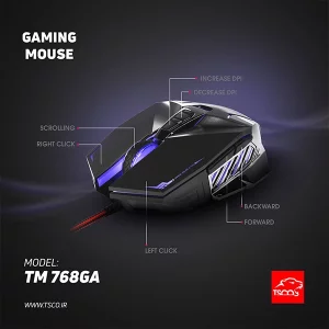 ماوس گیمینگ تسکو مدل TM 768GA 2