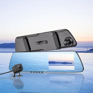 دوربین ثبت وقایع خودرو هوکو مدل HOCO DV4 (آینه‌ای دو دوربینه) 9