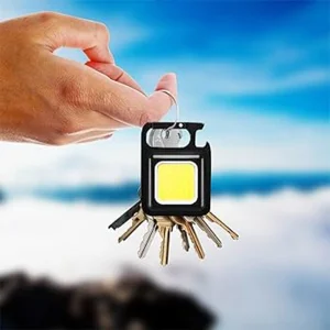 چراغ قوه جاکلیدی چندکاره شارژی COB 4