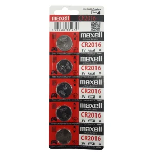 باتری سکه ای لیتیومی مکسل Maxell مدل CR2016 (بسته 5 عددی)