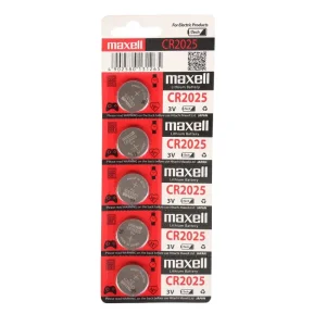 باتری سکه ای لیتیومی مکسل Maxell مدل CR2025 (بسته 5 عددی)