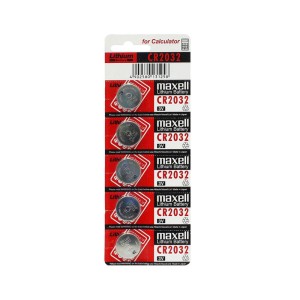باتری سکه ای لیتیومی مکسل Maxell مدل CR2032 (بسته 5 عددی)