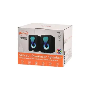 اسپیکر دو تکه دسکتاپ کایزر Kaiser مدل K-U320 (نورپردازی RGB) 3
