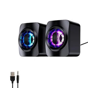 اسپیکر دو تکه دسکتاپ میکوسو MIKUSO مدل SPK-054 (نورپردازی RGB) 2