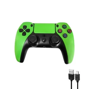 دسته بازی بی‌سیم بلوتوثی طرح PS4 مدل C-068 (دارای لرزاننده دوبل و تاچ‌پد)