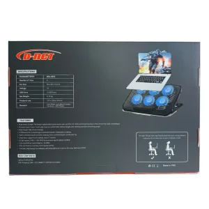 پایه خنک کننده لپ تاپ 6  فن دی نت (  D−net ) مدل  H9  (پشتیبانی تا  17 اینچ) 7
