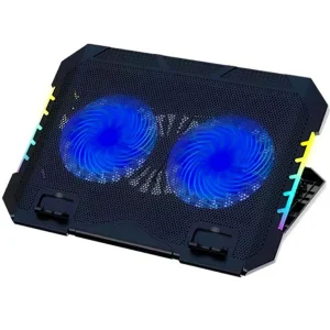 پایه خنک کننده لپ تاپ 2 فن Mikuso مدل NCP-218 دارای نورپردازی RGB 4