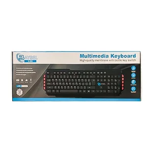 کیبورد باسیم بیبل (BAYBEL) مدل K-200 | مالتی‌مدیا، فول‌سایز با حروف فارسی 2