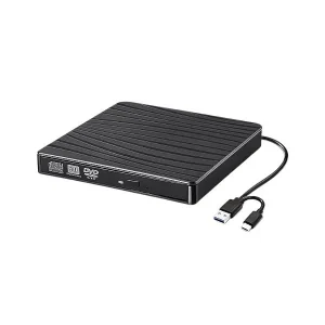 درایو نوری اکسترنال DVD-RW مدل Pop-Up Mobile | کابل دوگانه USB 3.0 و Type-C