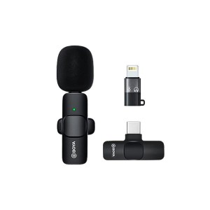 میکروفون یقه‌ای بی‌سیم بویا (Boya) مدل BY-MW3، رابط تایپ‌سی و لایتنینگ(های کپی درجه1)