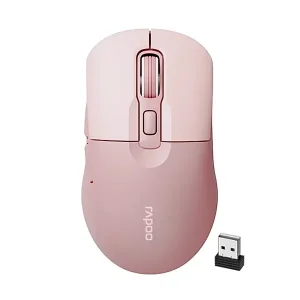 ماوس بلوتوث و بی سیم سایلنت رپو (Rapoo) مدل M308 رنگ صورتی