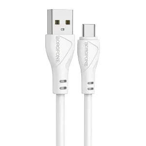 کابل شارژ USB به تایپ سی 3 آمپر بروفون (Borofone) مدل BX121 طول 1 متر