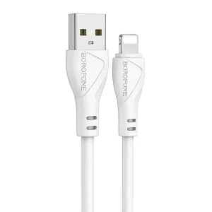 کابل USB به لایتنینگ بروفون مدل BX121 (طول 1 متر) | شارژ سریع 2.4 آمپر