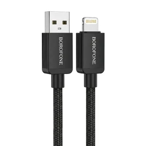 کابل USB به لایتنینگ Borofone BX120 طول 1 متر | شارژ سریع 2.4 آمپر