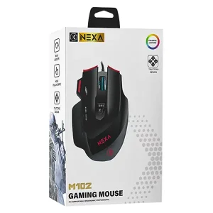 ماوس مخصوص بازی Nexa مدل M102 | باسیم، ارگونومیک و مجهز به DPI4
