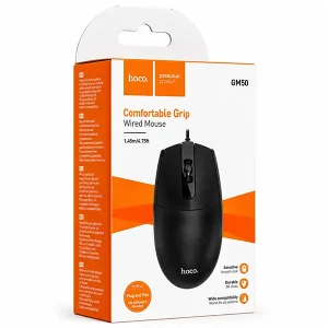 ماوس باسیم هوکو مدل GM50 | طراحی خوش‌دست، اتصال USB و مناسب استفاده روزمره4