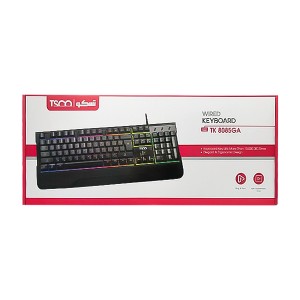 کیبورد سیمی تسکو مدل TK 8085 GA (نورپردازی RGB / دارای استراحتگاه مچ دست)4