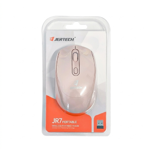 ماوس بی‌سیم جرتک مدل JR7 PORTABLE رنگ صورتی2