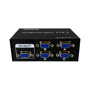 سوئیچ VGA چهار پورت Venetolink مدل 15-4 | دیتا سوئیچ VGA دستی 4x1