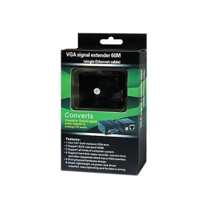 مبدل اکستندر افزایش طول کابل VGA تا  60  متر تحت شبکه (LAN) 2