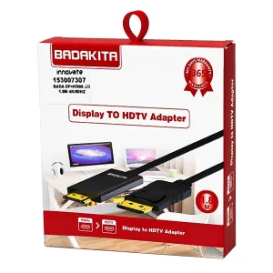 کابل تبدیل DisplayPort به HDMI برند باداکیتا (Badakita) طول 1.8  متر (4K/60Hz) 2