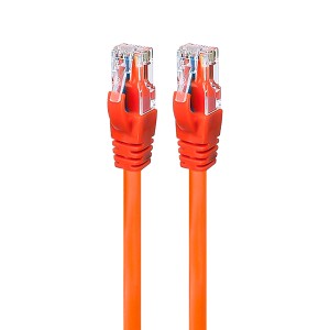 پچ کورد و کابل شبکه CAT6 برند نگزنس (Nexans) طول 15 متر (رنگ نارنجی)