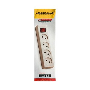 رابط و چندراهی برق 4 خانه فرحان الکتریک مدل 106 با کابل 1.8 متری 2