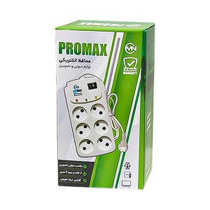 محافظ برق  6  خانه پرومکس مدل P1 (کابل  2.5  متری) مخصوص لوازم صوتی و تصویری 2