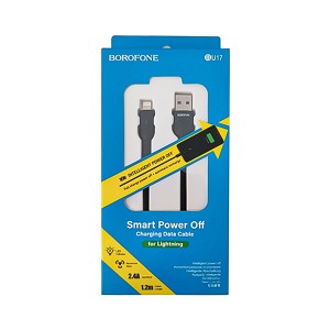 کابل شارژ هوشمند قطع‌کن‌دار لایتنینگ (آیفون) بروفون مدل BU17 طول 1.2  متر 2