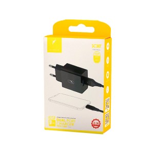شارژر دیواری دو پورت اسکای دلفین (Sky Dolphin) مدل SC30T توان  ۱۰.۵  وات به همراه کابل Type-C2