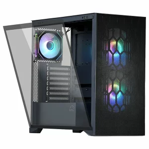 کیس گیمینگ تسکو GC 4508 THUNDERWAVE مشکی | بدنه مش با تهویه عالی