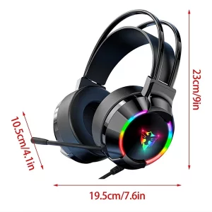 هدست گیمینگ حرفه‌ای G606 با صدای 7.1، درایور 50mm و RGB