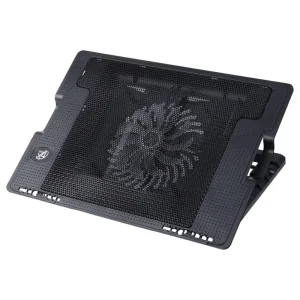 پایه خنک‌کننده و استند لپ‌تاپ Tech x4 مدل XT 868 (کول پد ارگوستند با فن بزرگ و قابلیت تنظیم ارتفاع)