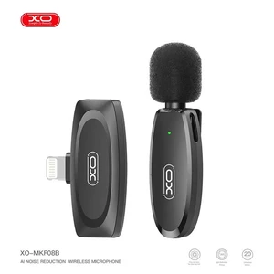 میکروفون یقه‌ای بی‌سیم XO مدل MKF08B مخصوص آیفون (Lightning)