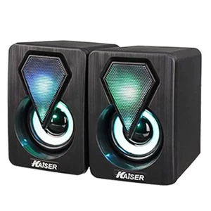 اسپیکر دو تکه دسکتاپ کایزر Kaiser مدل K-U320 (نورپردازی RGB)