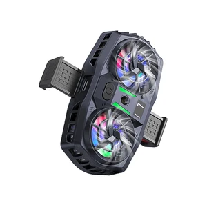فن خنک کننده موبایل هوکو مدل GM36 (دو فن، نمایشگر دیجیتال دما و RGB)