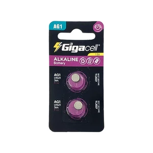 باتری سکه ای گیگاسل مدل AG1 (LR621) بسته 2 عددی | ریزنقشِ پرقدرت برای ساعت‌ها